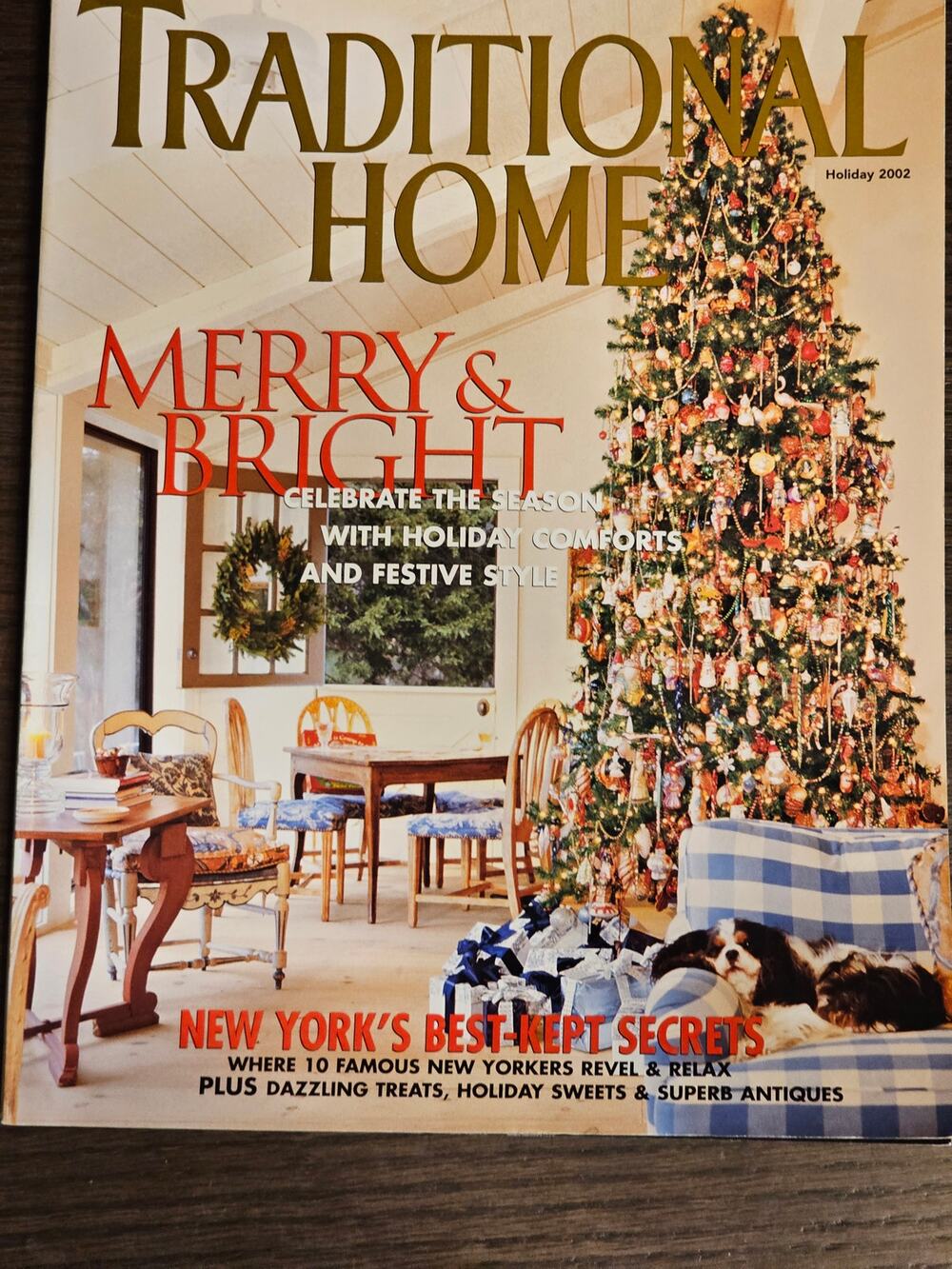 Vintage TRADITIONAL HOME Magazine Holiday December 2002 Merry and Bright